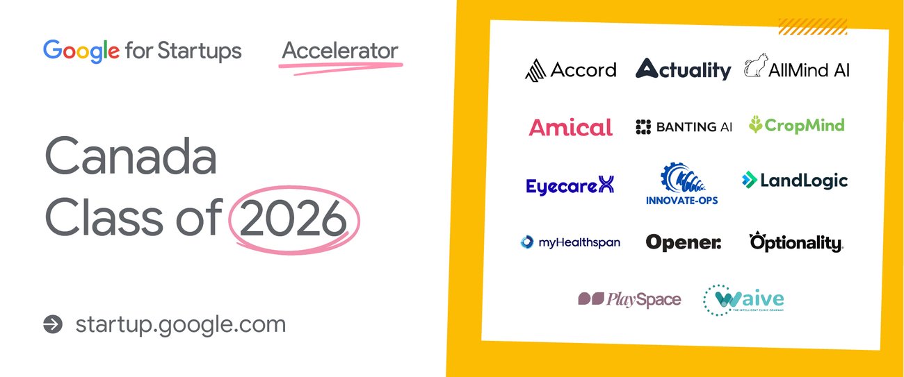 Introducing the 2026 Google for Startups Accelerator: Canada Cohort