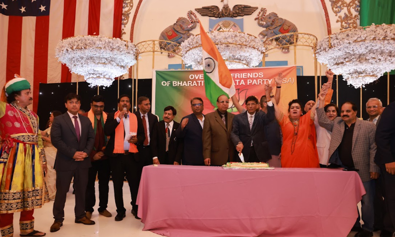 Indian Diaspora Celebrates BJP’s Historic Victory in West Bengal, Assam & Puducherry