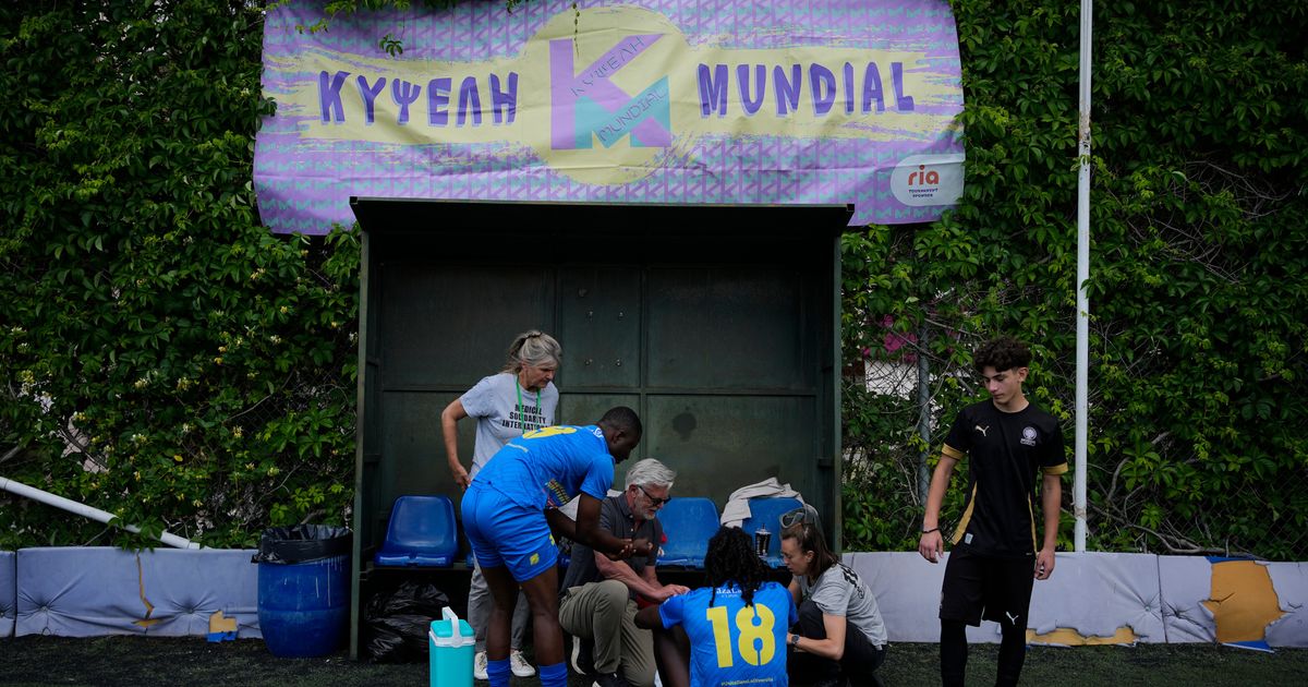 Migrant amateur teams in Greece get into World Cup spirit before new EU border measures take effect