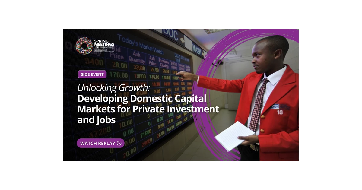 Event | Unlocking Growth: Developing Domestic Capital Markets for Private Investment and Jobs