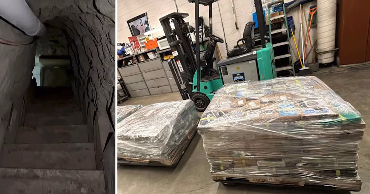 Massive drug tunnel discovered under U.S.