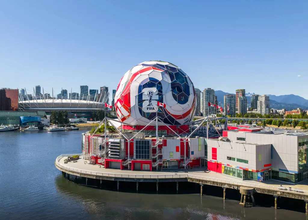 PHOTOS: B.C.’s Science World fully transforms into FIFA World Cup match ball