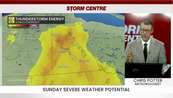 Severe thunderstorm & tornado risk for the Prairies