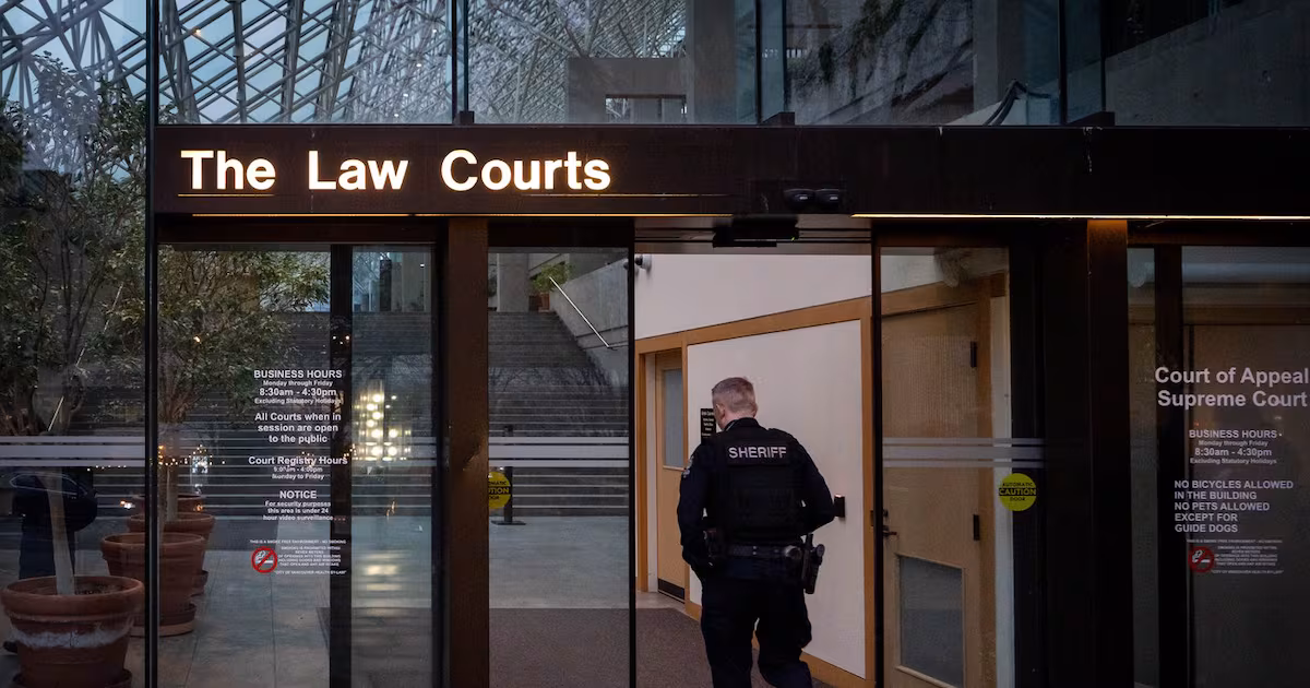 Man with ‘fictitious laminated paper licence plate’ tells B.C. court the law doesn’t apply to him