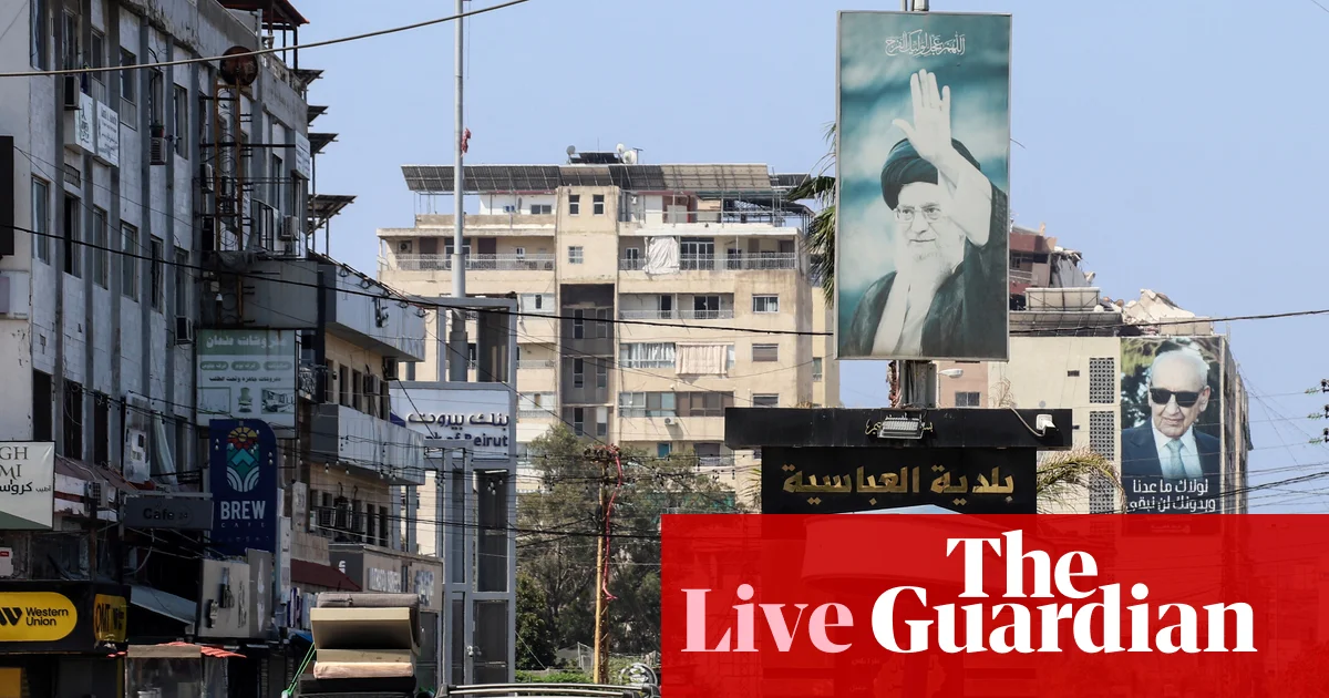 Middle East crisis live: Lebanese officials says Israeli strikes on Tyre have killed at least eight people