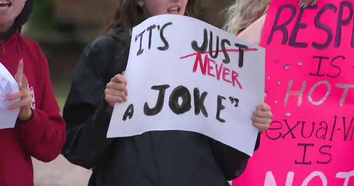 Camrose students protest disturbing rape, mutilation messages shared on Snapchat