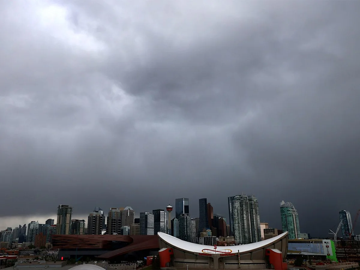 Parts of Calgary hit with heavy rain, hail