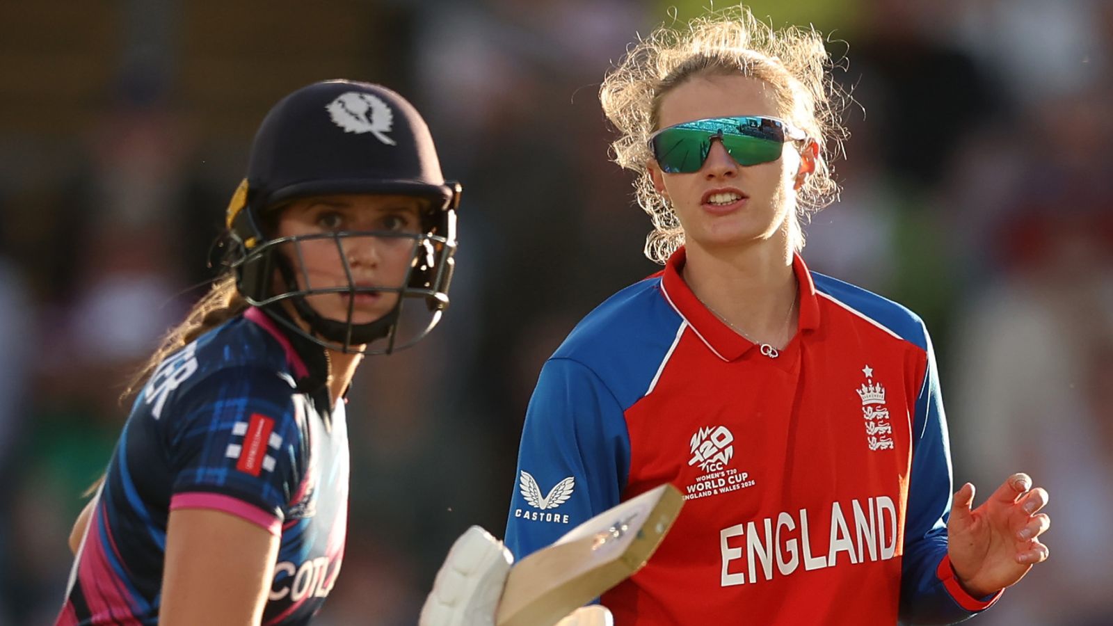 Women's T20 World Cup: Sophia Dunkley and Sophie Ecclestone help England to win against Scotland at Headingley