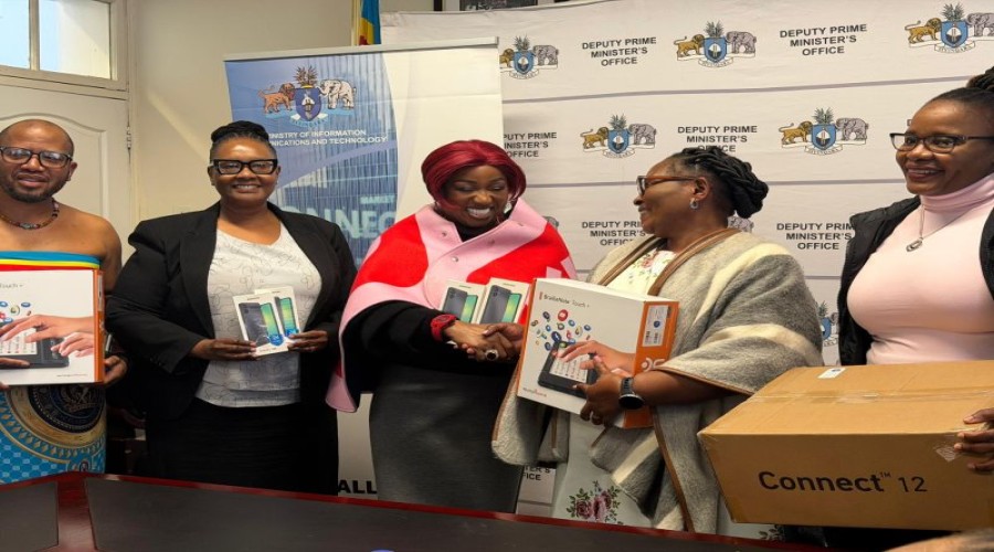 Eswatini expands digital inclusion with distribution of smartphones and assistive learning devices