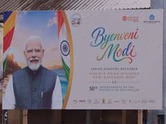 'Byenveni Modi': Victoria dons festive look as Indian diaspora puts up posters welcoming PM ahead of his Seychelles visit
