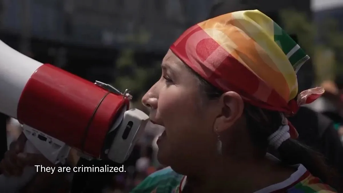 Families of missing LGBTQ+ people march in Mexico City Pride