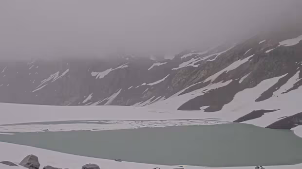 A glacial lake in B.C. is at risk of bursting