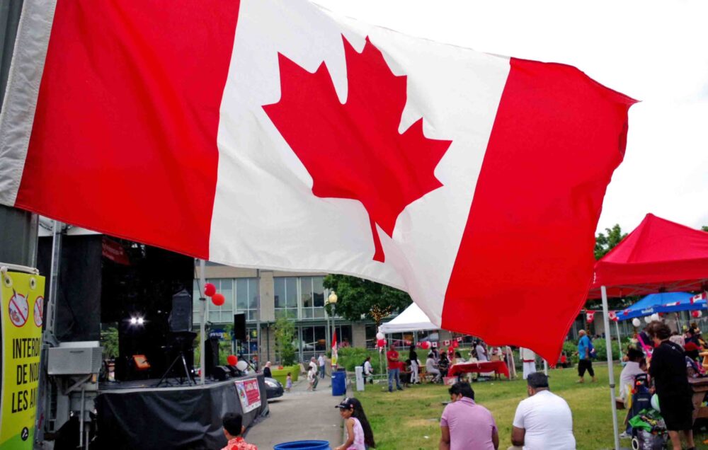 Family celebration at Laval’s Centre de la nature for Canada Day
