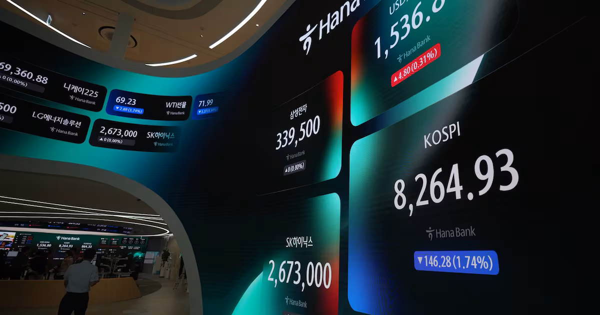 World shares are mixed as tech stocks in Japan and South Korea extend losses