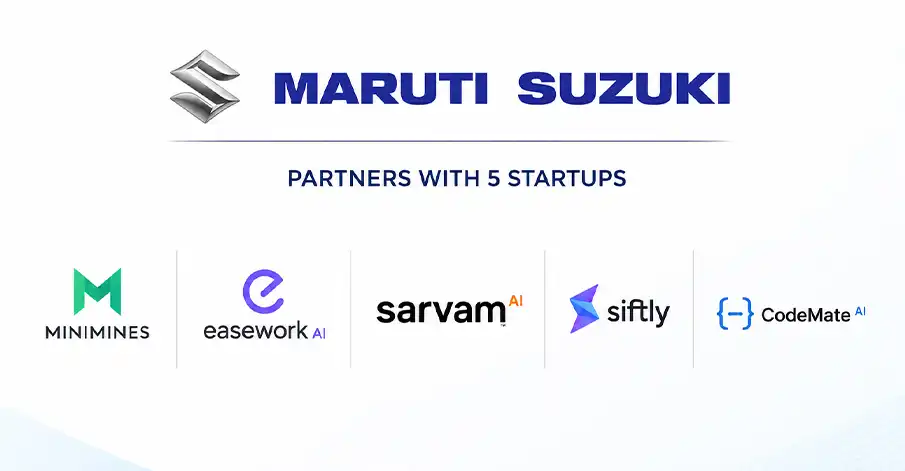 Maruti Suzuki Partners with Five Startups to Accelerate AI, Automation and Sustainability Initiatives
