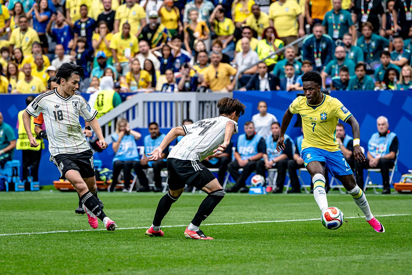 How Brazil beat Japan in the knockout round, according to the data