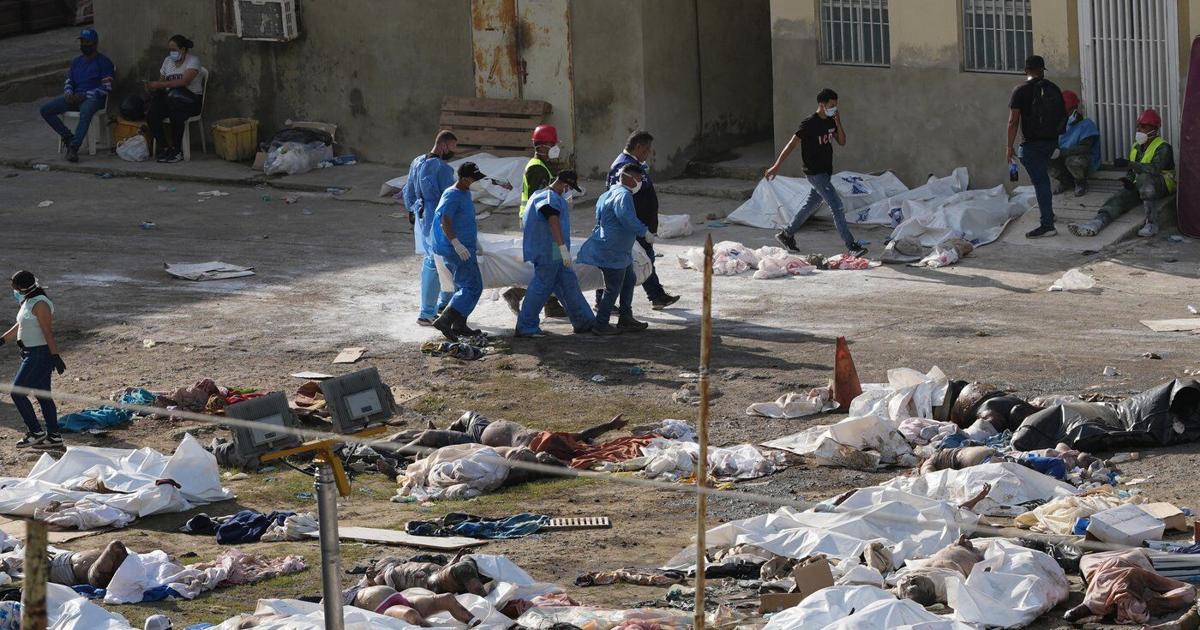 A push to identify bodies as deaths multiply in Venezuela after twin earthquakes