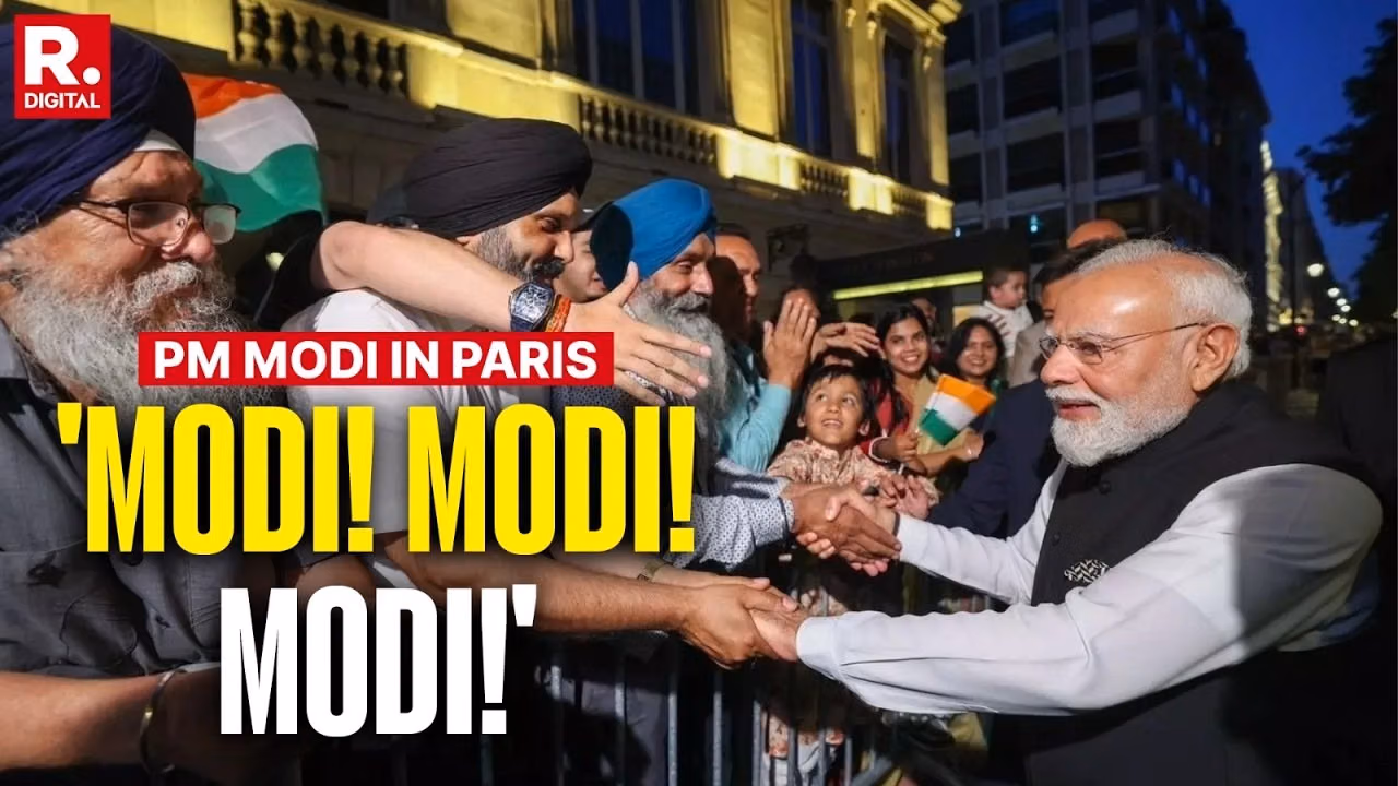 PM Modi Receives Grand Welcome By Indian Diaspora In Paris Ahead Of Talks | Macron | On Camera