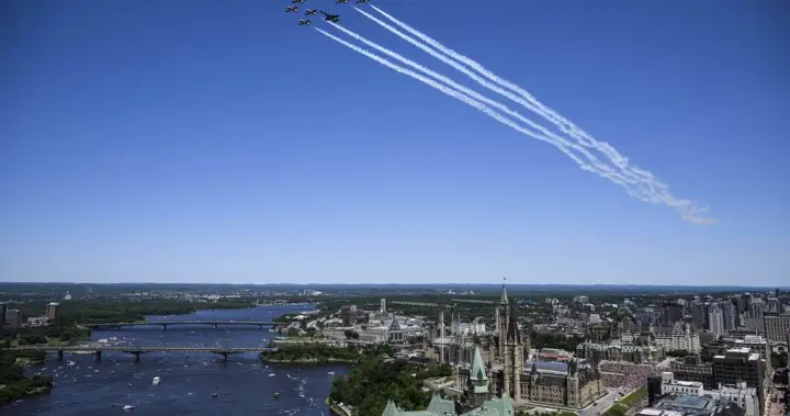 Canada honours U.S. Independence Day with joint fighter jet fly past