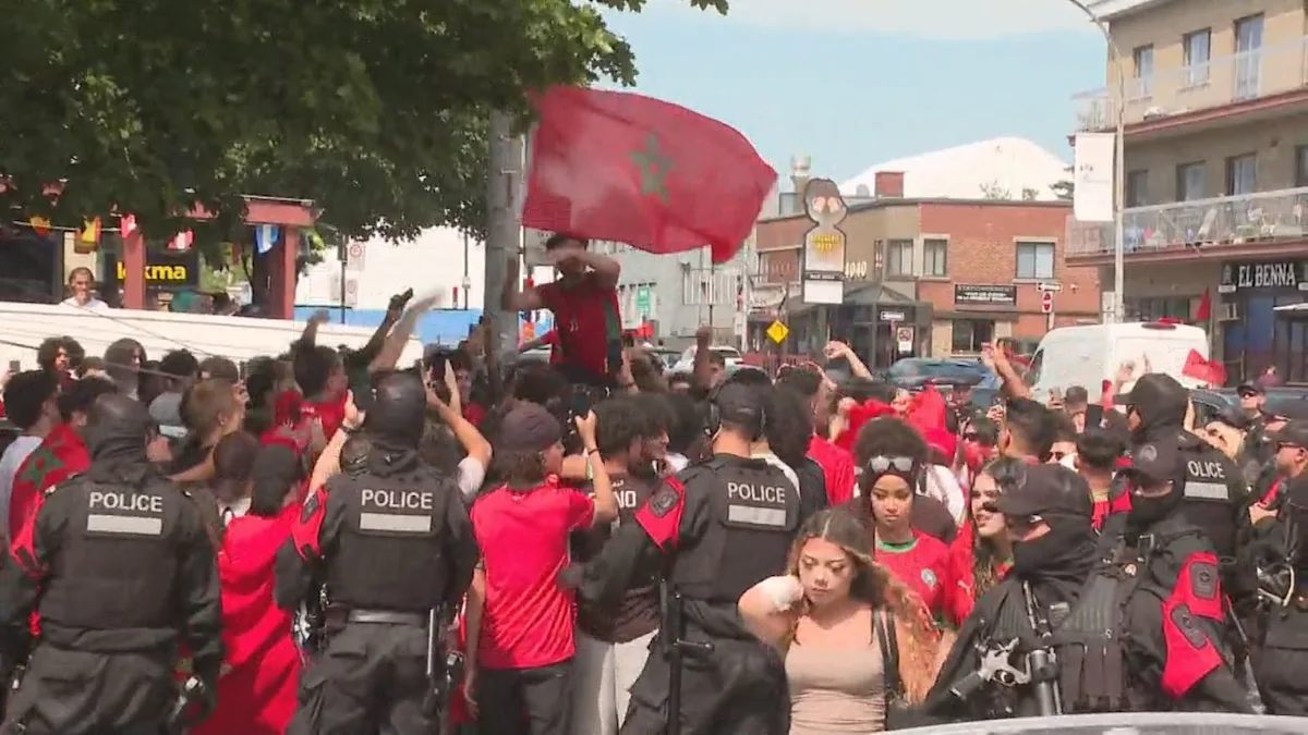 Moroccan Montrealers celebrate win over Canada