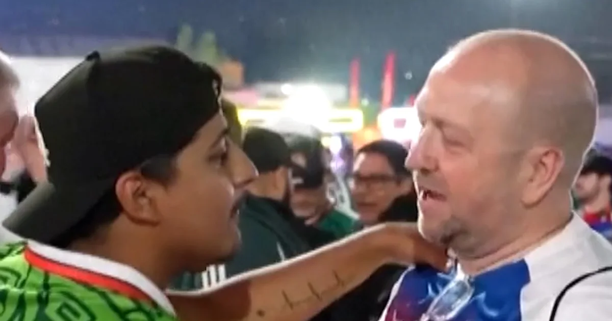 England and Mexico fans celebrate thrilling World Cup match