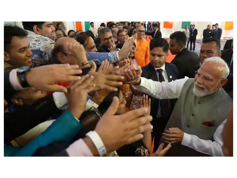 Indonesia: PM Modi receives warm welcome from Indian diaspora in Jakarta