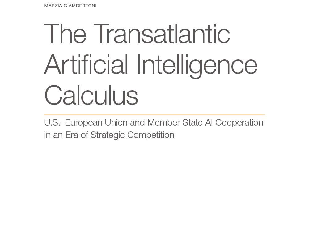 The Transatlantic Artificial Intelligence Calculus