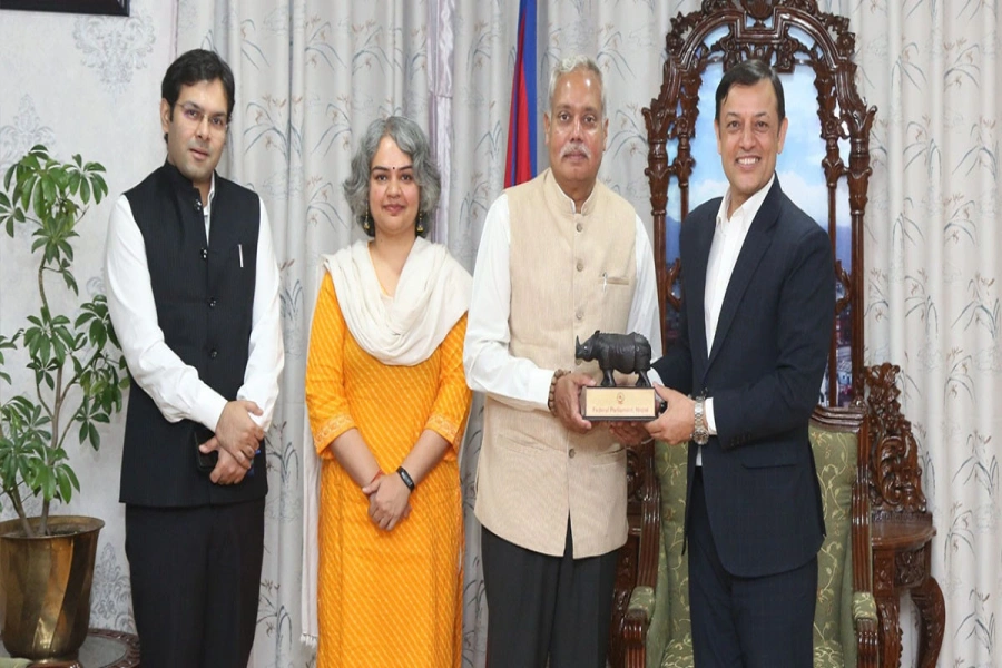Speaker Aryal, Indian envoy discuss parliamentary ties, connectivity