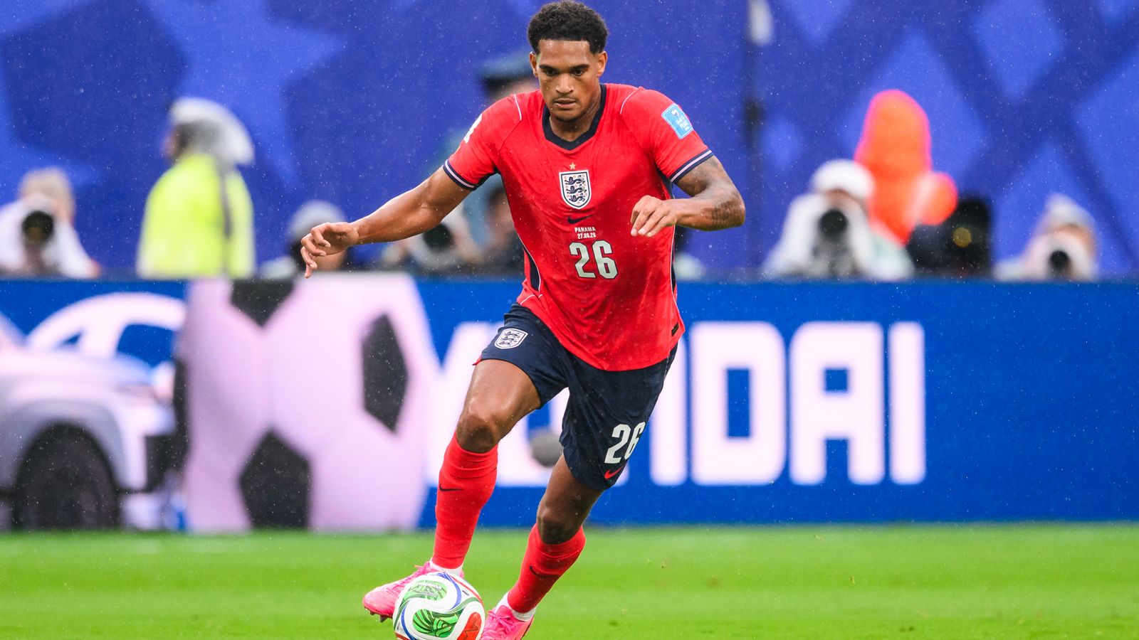 England defender Jarell Quansah banned for two World Cup games after red card in last