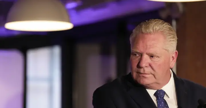 Protesters continue to target Doug Ford with rally outside premier’s Etobicoke office