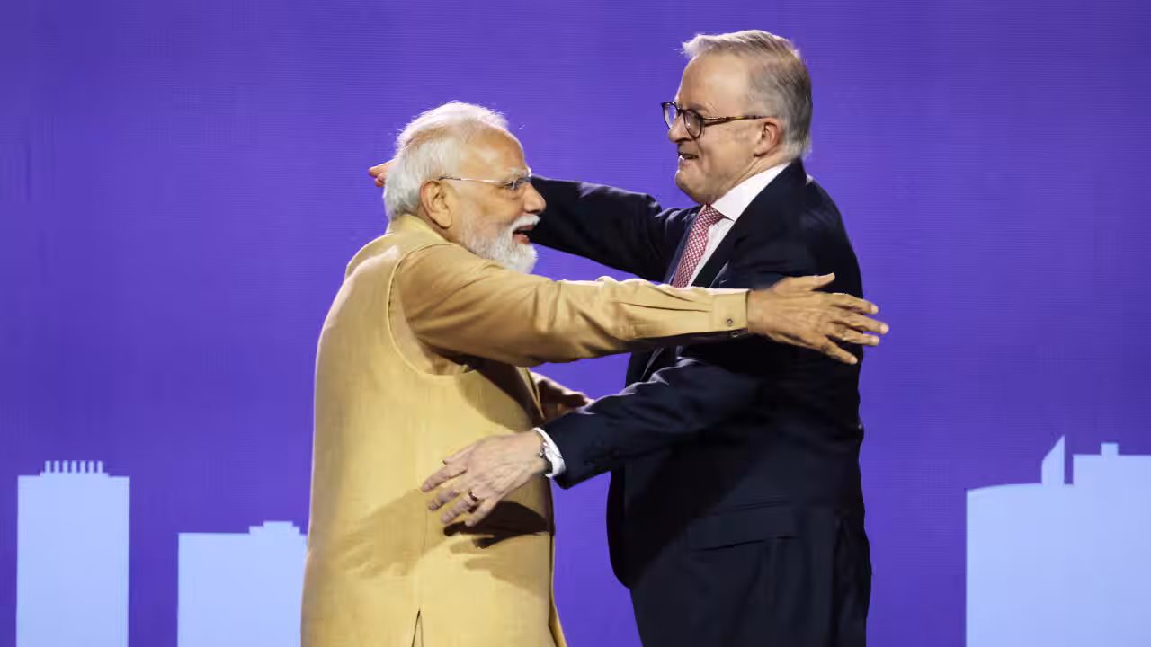 Australia signs new defence, nuclear deals with India during controversial visit