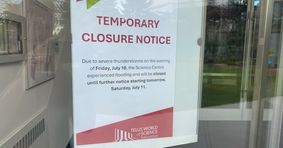 A list of locations that closed after Edmonton’s sudden deluge