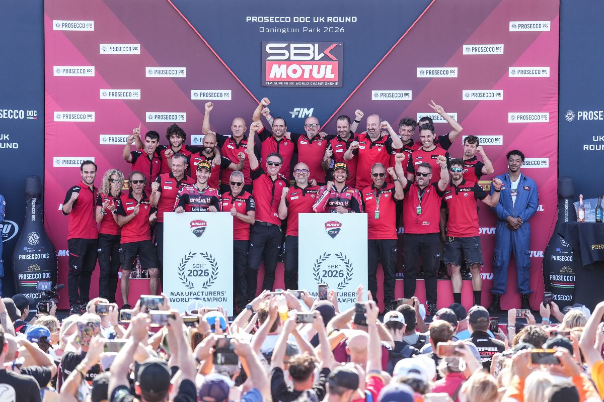 Five in a row: Ducati claims the 2026 WorldSBK Manufacturers' Title