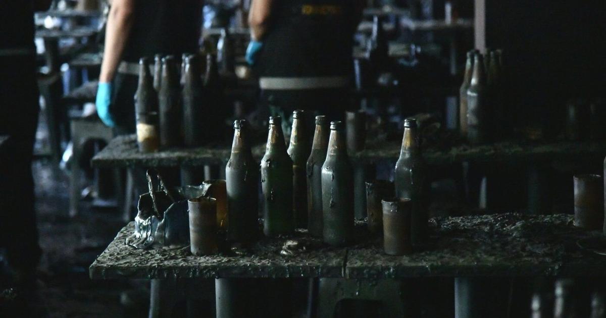 Photos show the aftermath of a Bangkok music bar fire