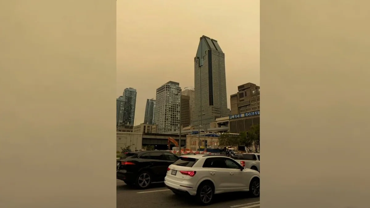 What’s behind Montreal’s hazy yellow sky this morning?