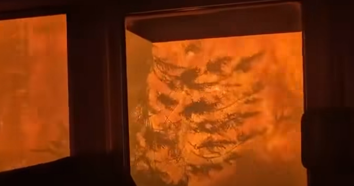 CN Rail crew evacuated as video shows Ontario wildfire surrounding train