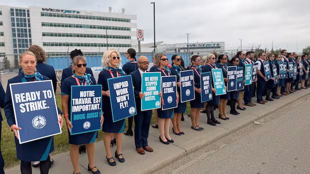 WestJet flight attendants could strike on the August long weekend