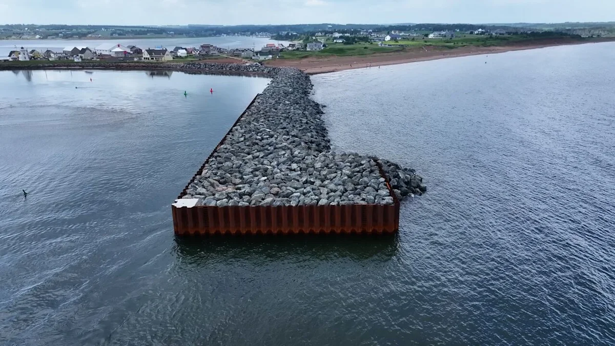 A bigger and better breakwater for North Rustico harbour