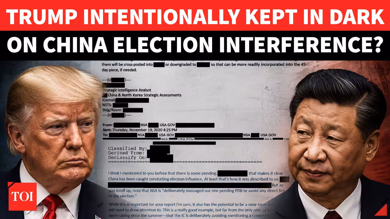 Bombshell Declassified Email Shakes US Politics; NSA Hid China Election Meddling Report From Trump?