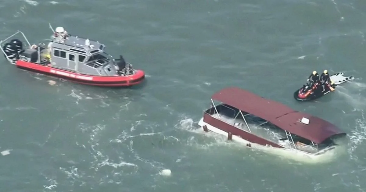 Wreckage of sunken vessel found as 2 people remain missing after San Francisco boat tragedy