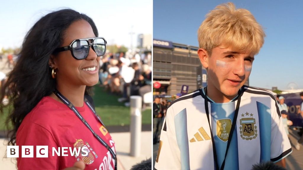 Watch: Spanish and Argentinian fans react outside stadium following World Cup final