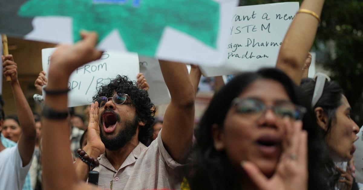 India's Cockroach movement supporters gather to attempt a march to Parliament