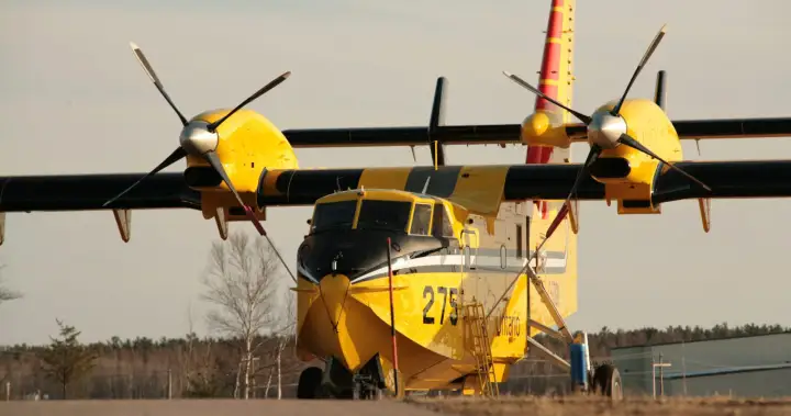Ontario grounds 2 waterbombers for repairs as wildfires rage through north