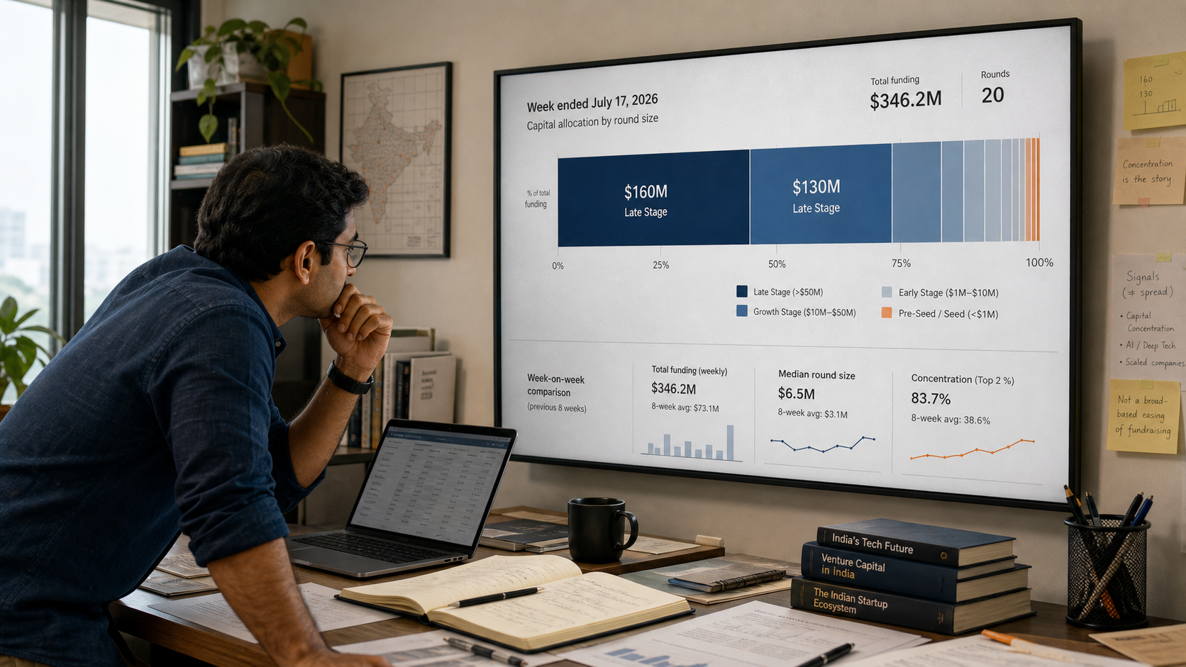Indian Startup Funding Hits $346.2M in One Week