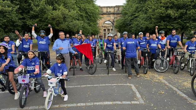 Jharkhand cyclists in cheers as Indian Diaspora hold cycling rally in Glasgow