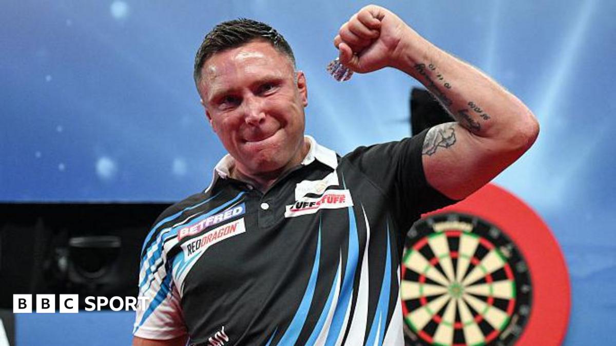 World Matchplay darts: Gerwyn Price sets up Gian van Veen semi