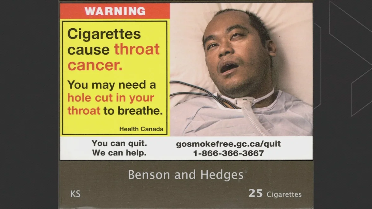 New warnings on cigarette packages