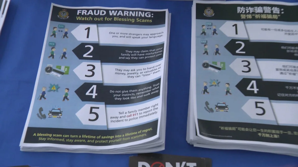 Vancouver Police step up blessing scam awareness efforts