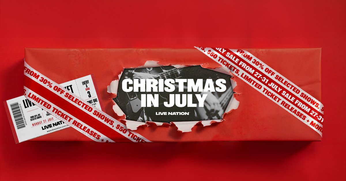 Live Nation launches Christmas in July ticket sale across Australia and New Zealand