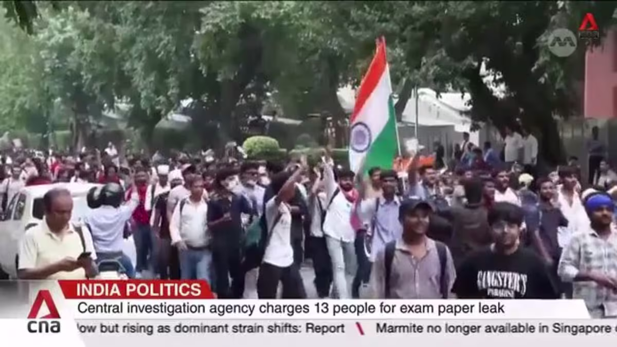 India politics: Central investigation agency charges 13 people for exam paper leak